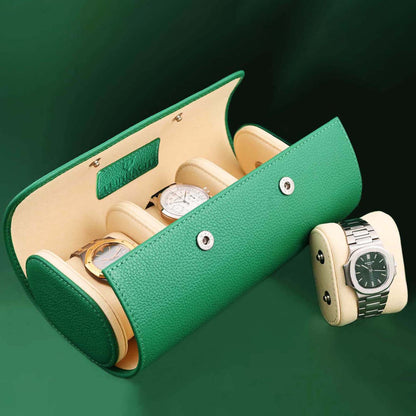 Watch roll "R-Green" for 3 watches